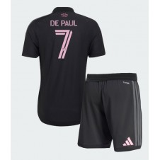 Inter Miami Rodrigo De Paul #7 Bortaställ Barn 2026-27 Korta ärmar (+ Korta byxor)